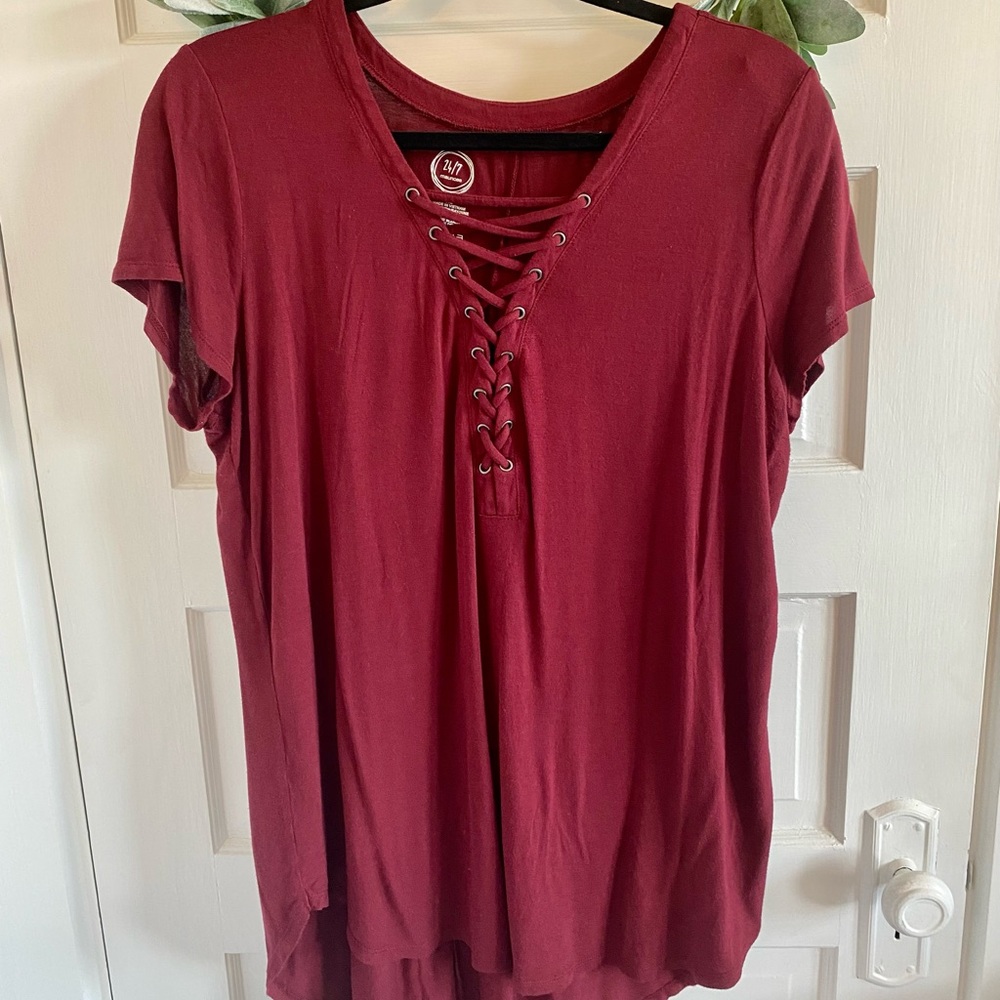 Maurices 24/7 Corset Tee